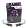 Kabel Audio Cinch 2 RCA - 2 RCA Melodika MD2R07G Gunmetal Edition 0,75m