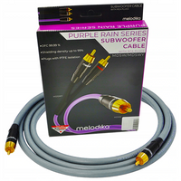 Kabel RCA do subwoofera Melodika MDSW15G Gunmetal Edition 1,5m