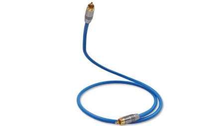 Kabel do subwoofera Melodika SBSW10 Sky Blue 1xRCA - 1xRCA 1.0m
