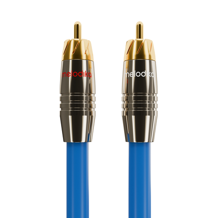 Melodika SB2R100 Sky Blue, kabel 2xRCA - 2 RCA 10 m