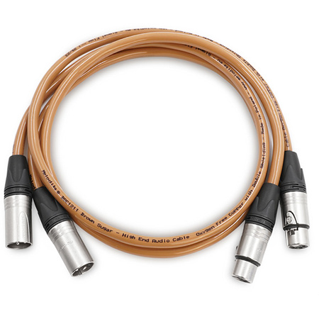 Kabel Interkonekt 2XLR - 2XLR Melodika BS2X10 Brown Sugar 1,0m