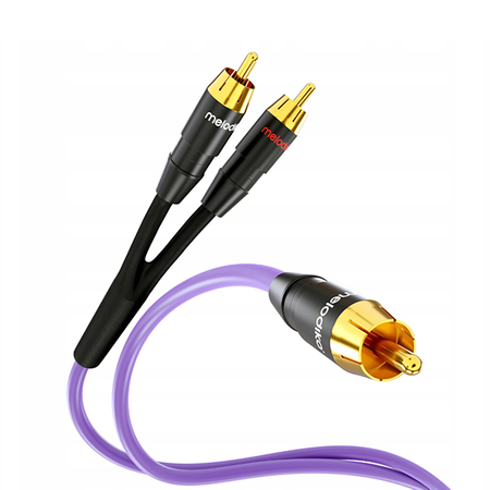 Kabel do subwoofera RCA - 2 RCA typu Y Melodika MDSWY100 10,0m