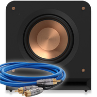 Klipsch RP-1200SW - subwoofer aktywny 400 W + kabel do subwoofera Melodika MDSWY30 3 m w zestawie