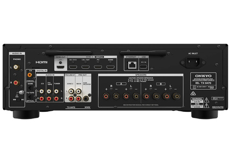 ONKYO TX-8470 AMPLITUNER KINA DOMOWEGO 2.1-KANAŁOWY CZARNY