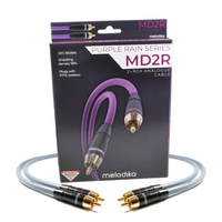 Kabel Audio Cinch 2 RCA - 2 RCA Melodika MD2R07G Gunmetal Edition 0,75m