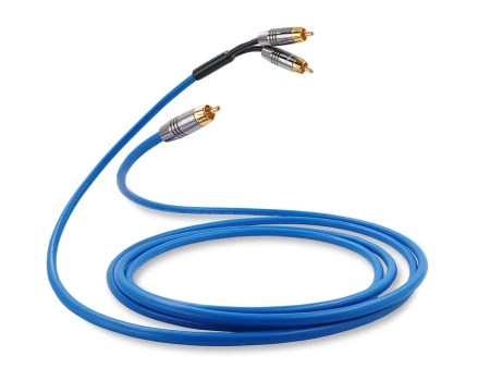 Kabel do subwoofera Melodika SBSWY120 Sky Blue 1xRCA - 2xRCA typu Y 12.0m