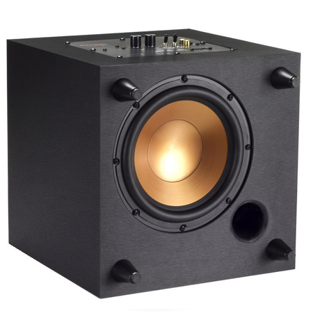 Klipsch R-8SW - subwoofer aktywny 50 W + kabel do subwoofera TECHLINK 2RCA-RCA 3m w zestawie