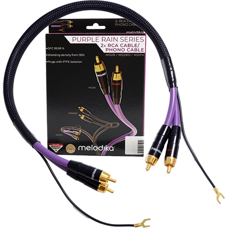 Melodika MDPH07 kabel gramofonowy phono 2xRCA 0.7 m