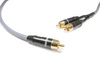 Kabel do subwoofera RCA - 2 RCA typu Y Melodika MDSWY20G 2,0m