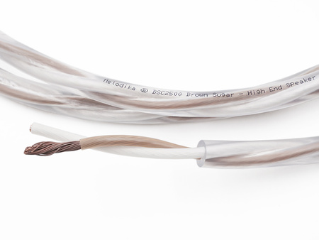 Melodika Brown Sugar BSSC5025 - kabele głośnikowe 2 x 5.0 mm² o długości 2.5 m OUTLET