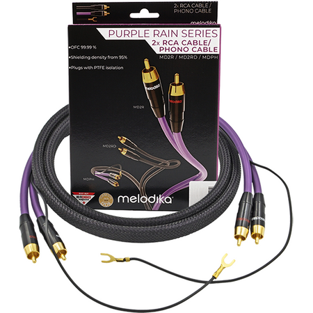 Melodika MDPH10 kabel gramofonowy phono 2xRCA 1.0 m