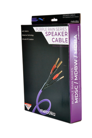 Melodika MDSC2525G Gunmetal Edition - kable głośnikowe, banany 2x2.5m