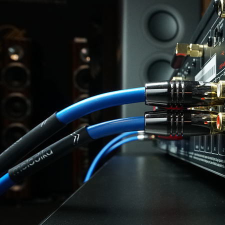 Melodika SB2R10 Sky Blue, kabel 2xRCA - 2 RCA 1 m