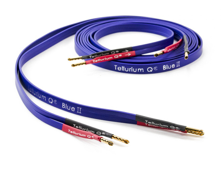 Tellurium Q Blue II Speaker Cable - kable głośnikowe, banany 2x3.5m