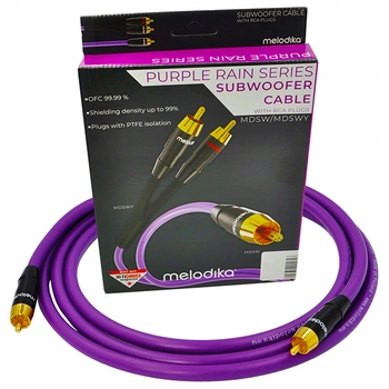 Kabel RCA do subwoofera Melodika MDSW20 2,0m