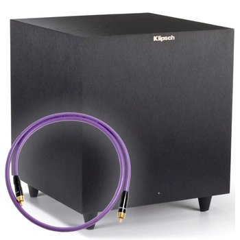 Klipsch R-8SW - subwoofer aktywny 50 W + kabel do subwoofera Melodika MDSW15 1.5m w zestawie